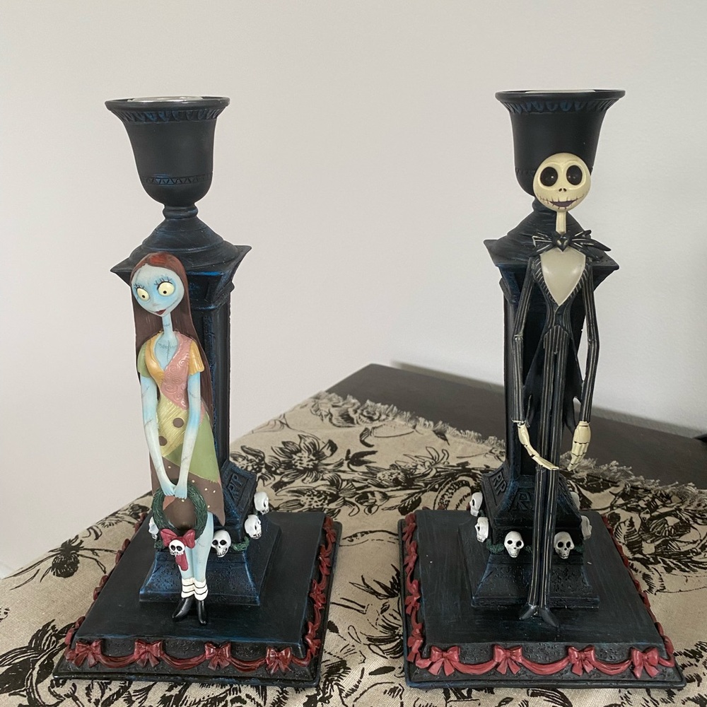 Nightmare before Christmas candlestick holders